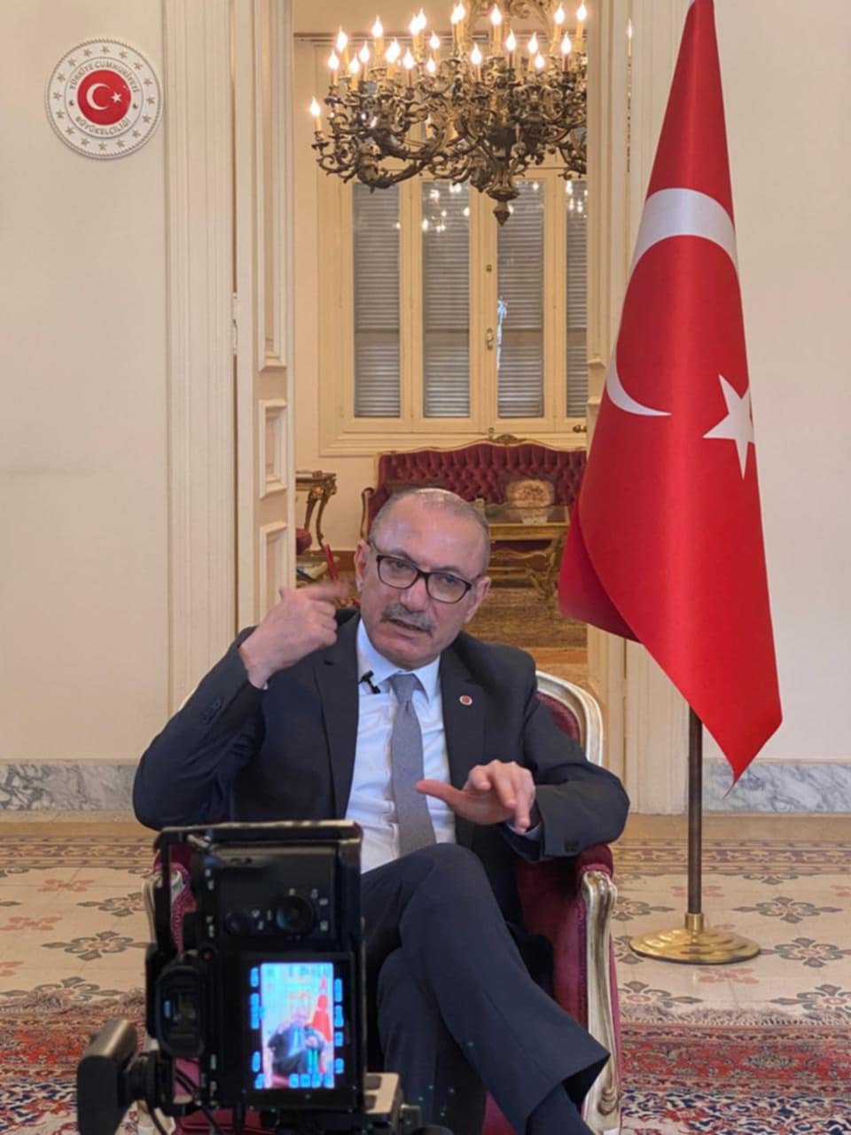 السفير "صالح موطلو شن" السفير التركى بالقاهرة