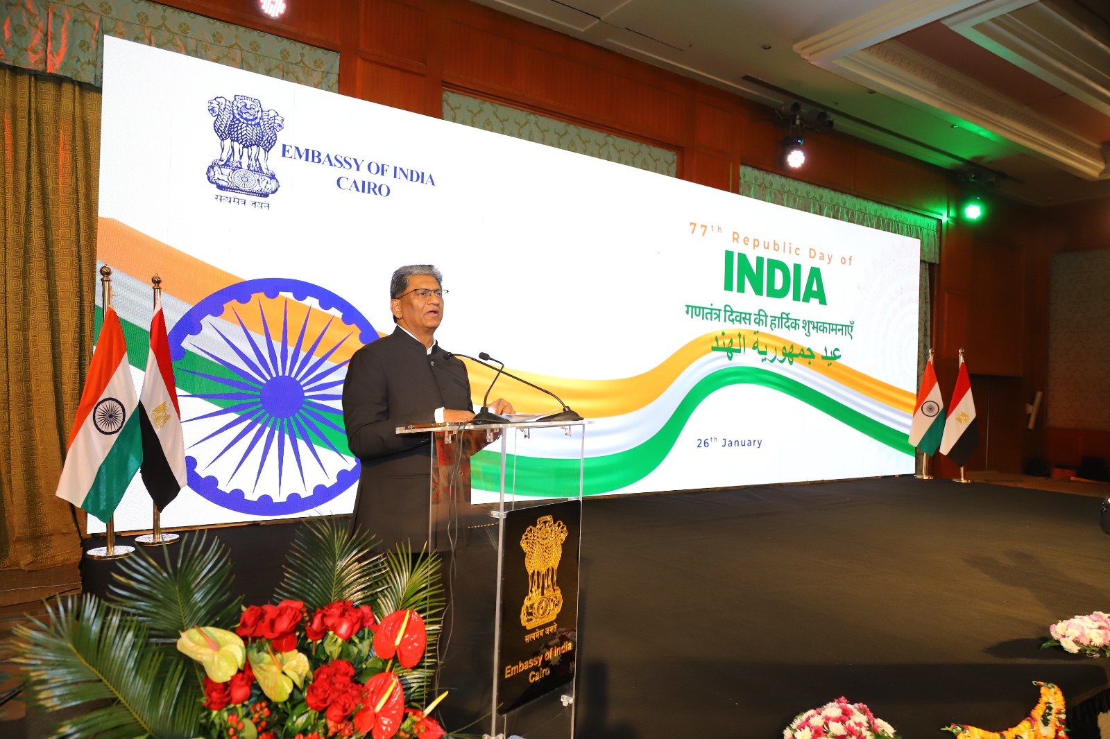 السفير الهندى "سوريش كيه ريدي" بالقاهرة