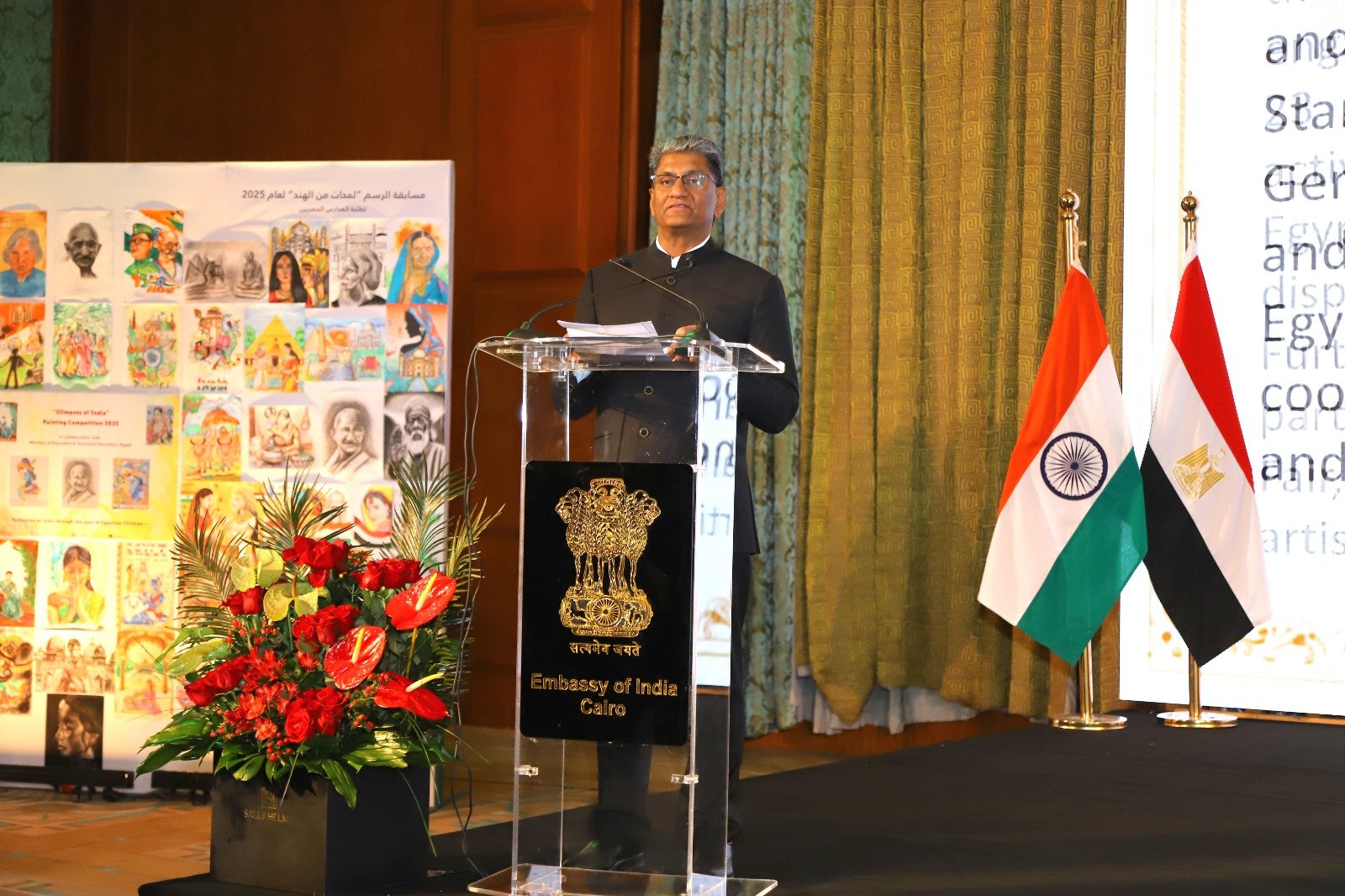 السفير الهندى "سوريش كيه ريدي" بالقاهرة