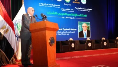 السفير "أحمد رشيد خطابي" الأمين العام المساعد رئيس قطاع الإعلام والاتصال بجامعة الدول العربية