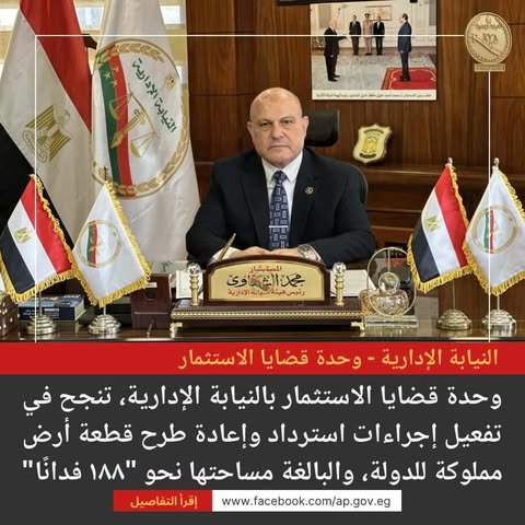 المستشار "محمد الشناوي" رئيس هيئة النيابة الإدارية