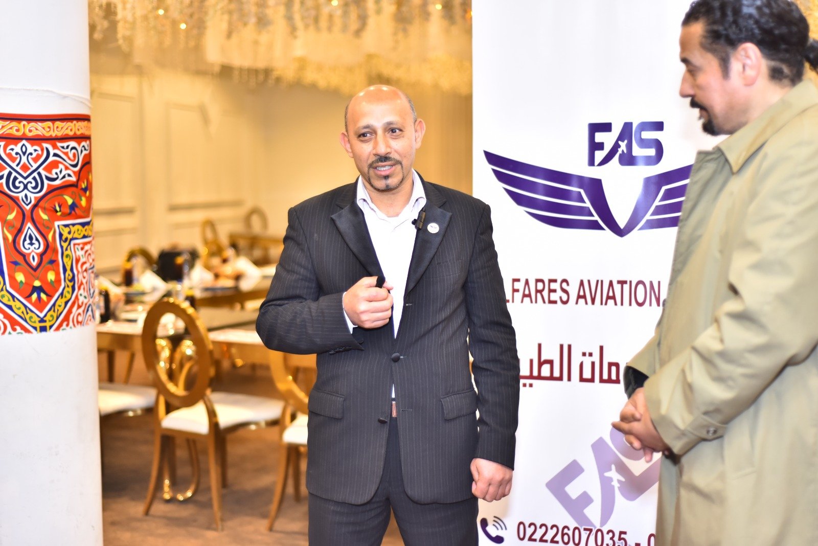 "محمود عبد الحميد شكري" رئيس مجلس إدارة شركة الفارس لخدمات الطيران "FAS"والرئيس التنفيذي