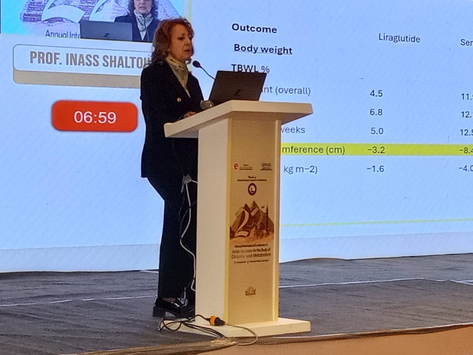 "د.إيناس شلتوت" أستاذ أمراض الباطنة والسكر ورئيس المؤتمر