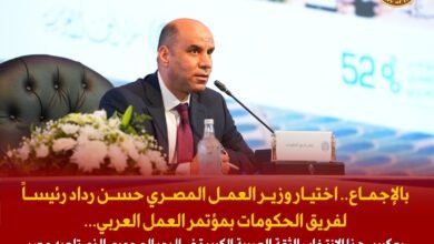 "حسن رداد" وزير العمل المصري