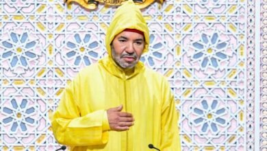 العاهل المغربي الملك "محمد" السادس